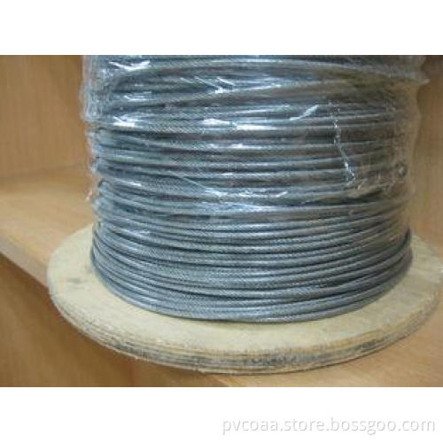 PVC Coated 316 Stainless Steel Wire Rope 1x19 , Dia 20mm AI